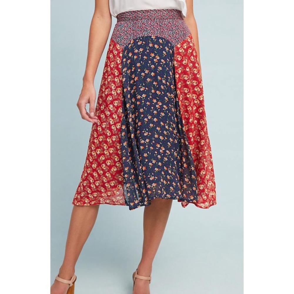 Anthropologie Meadow Rue Prarie Skirt